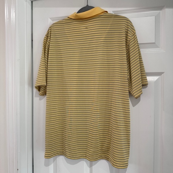 Yellow with Black Stripes Men’s Polo XL - Picture 2 of 2